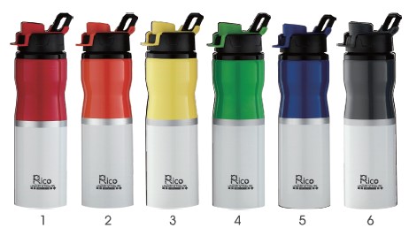 Colorful Stainless Steel Sports Bottle 750Ml