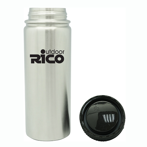 Durable Stainless Steel Vacuum Sports Bottle Silver 22oz