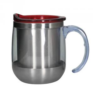 380ml Slide lid Stainless Steel Double Wall Coffee Mug 